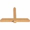 Ekena Millwork Eugene Smooth Timber Gable Bracket, Western Red Cedar, 60"W x 40"H x 5 1/2"D x 5 1/2"F, 16/12 Pitch GBW060X40X0606EUG00SWR - alternate 2
